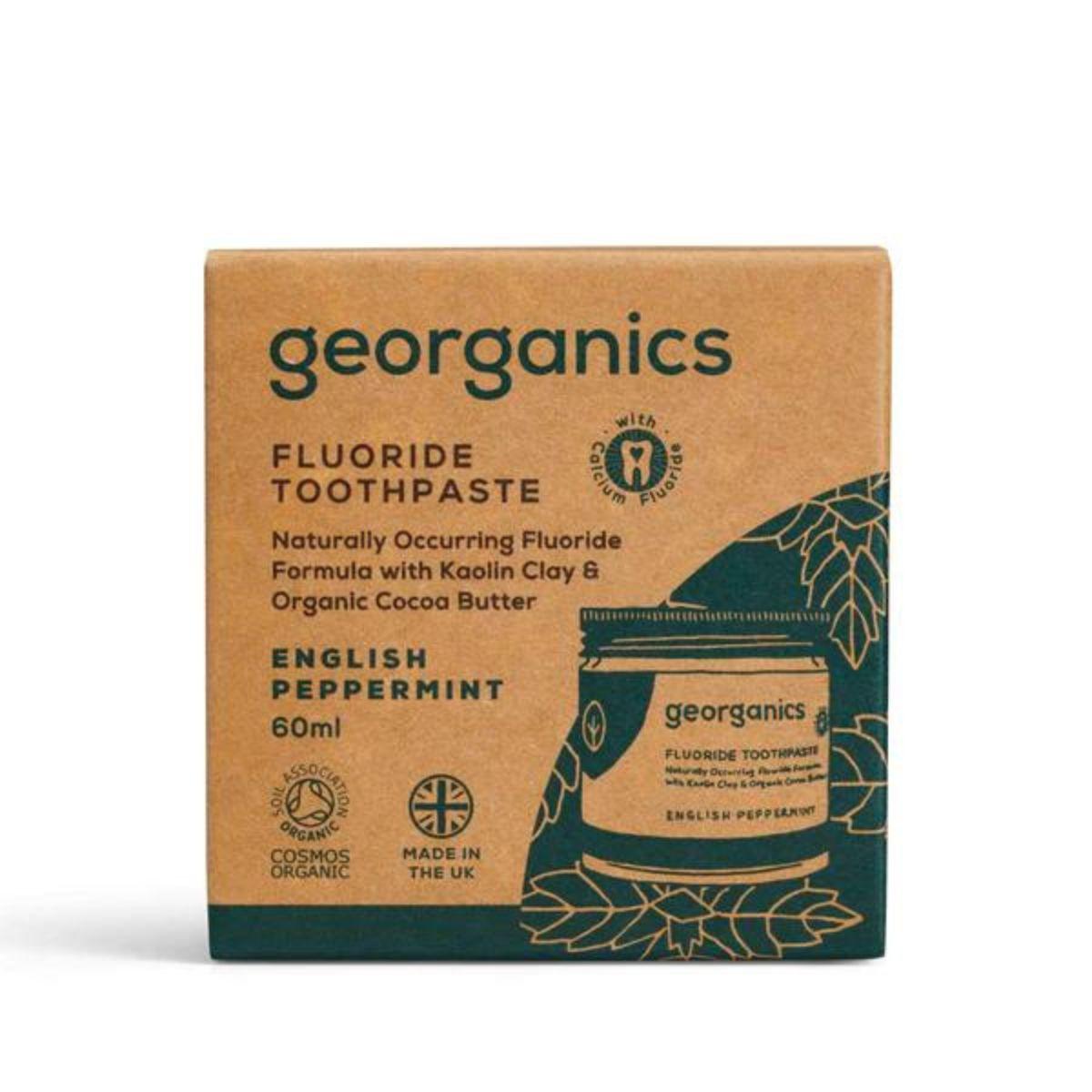 Pasta de dientes con flúor Menta Georganics