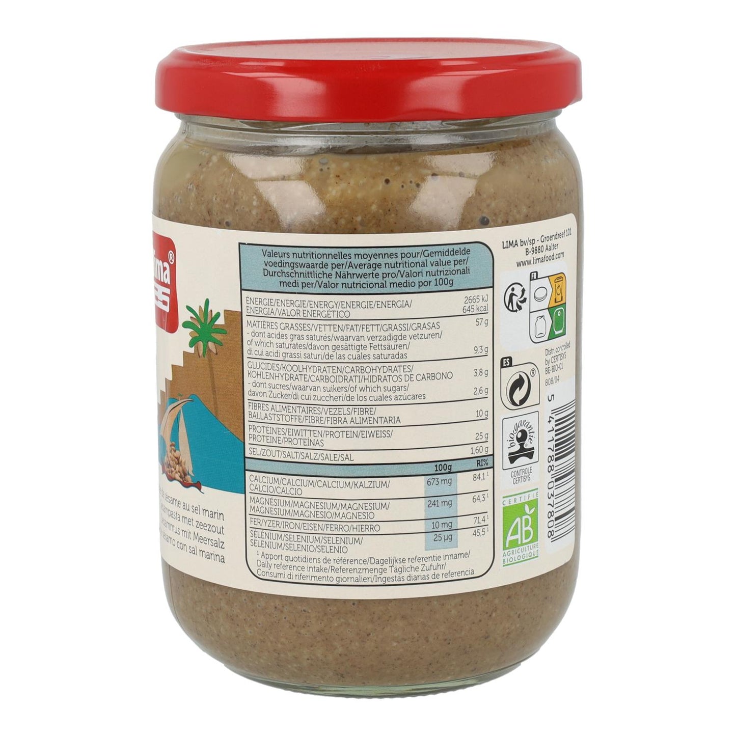Tahin con Sal ECO Lima 500 gr