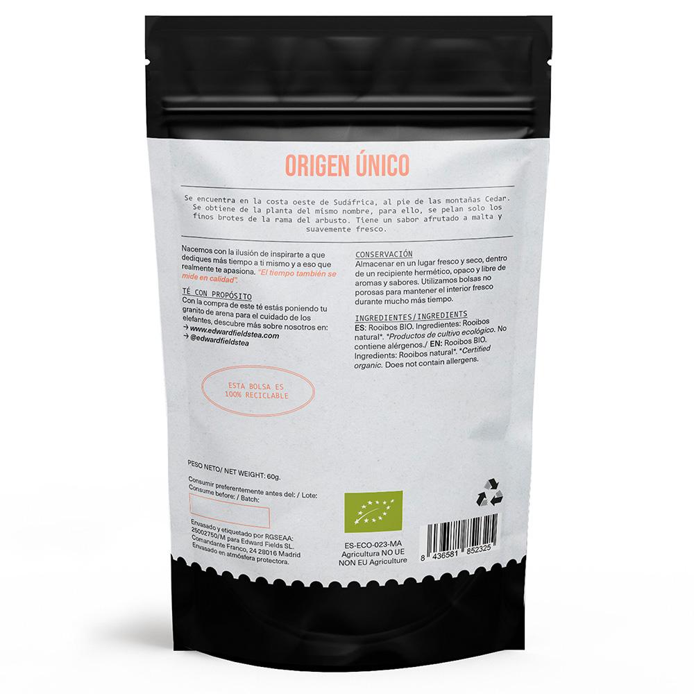 Infusión Rooibos ecológico a granel Edward Fields 60 g