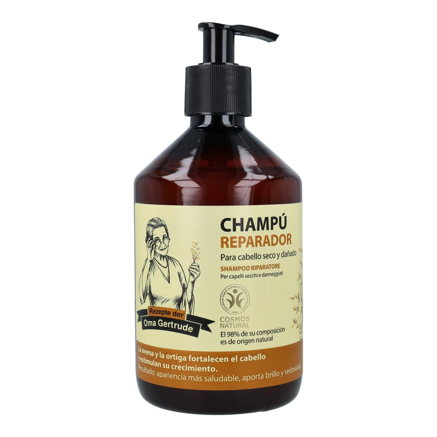 Champú Reparador Cabellos Secos y Dañados Oma Gertrude 500 ml