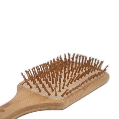 Cepillo Cuadrado para el cabello de bambú y caucho natural Banbu