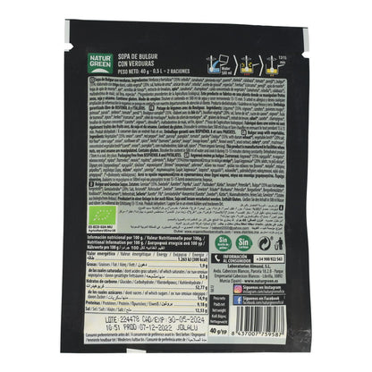 Sopa Bulgur y Verduras Naturgreen 40g