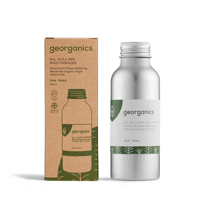 Enjuague Bucal con Aceite de Coco y Árbol del té Georganics
