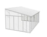Pergola cerrada aluminio San Remo blanco 380x435 cm Canopia by Palram