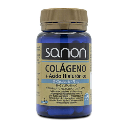Colágeno + Ácido Hialurónico SANON 60 cápsulas de 479mg FR