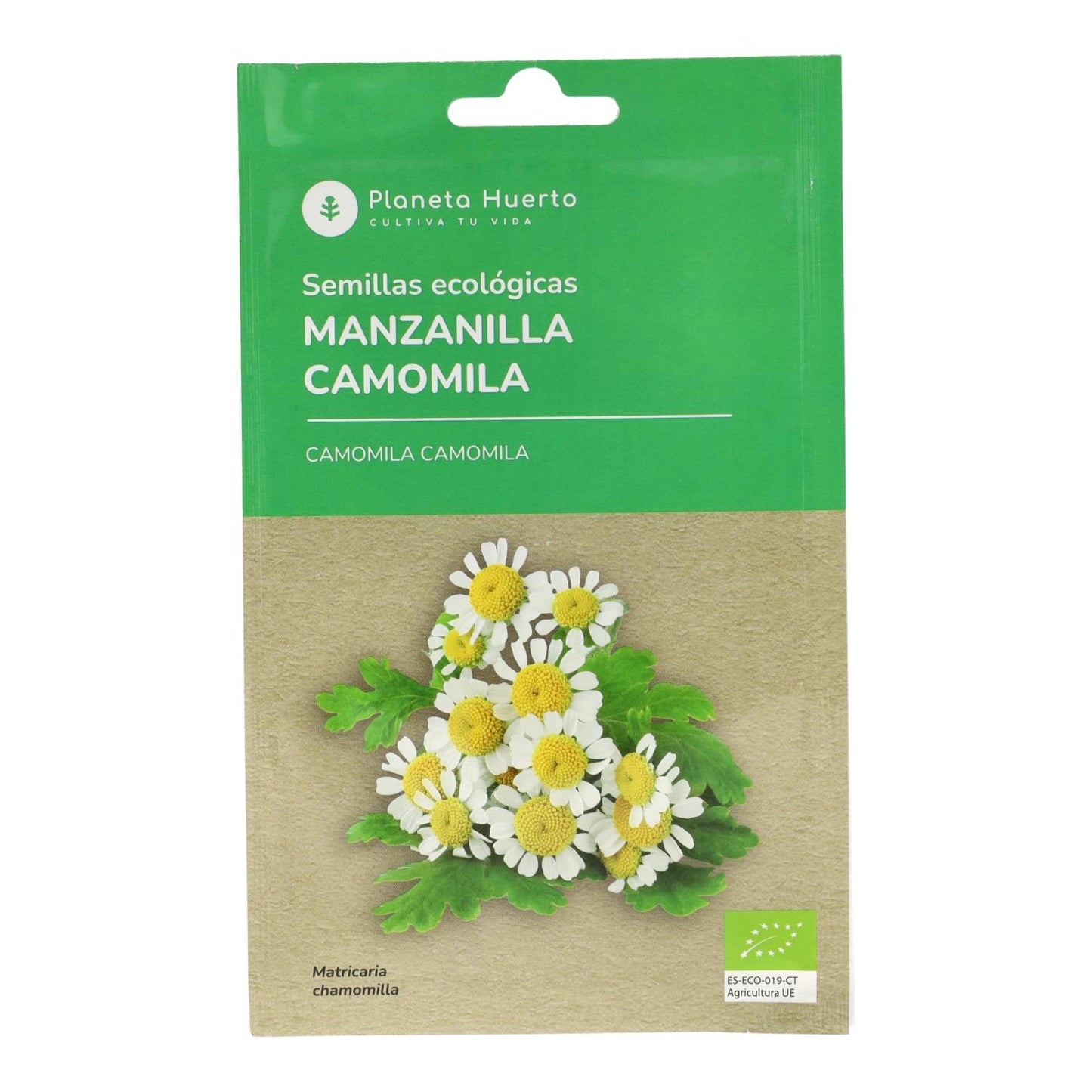 Semillas de Manzanilla camomila ecológicas Planeta Huerto