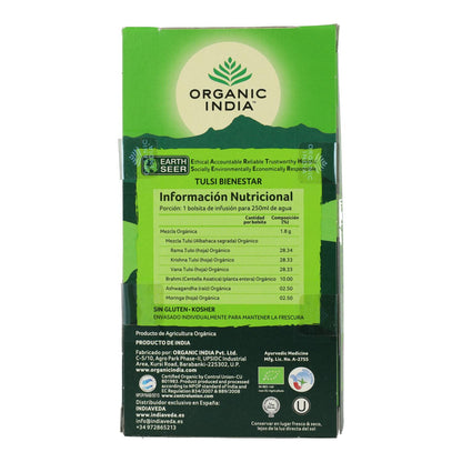 Tulsi Wellness Organic India 25 bolsitas