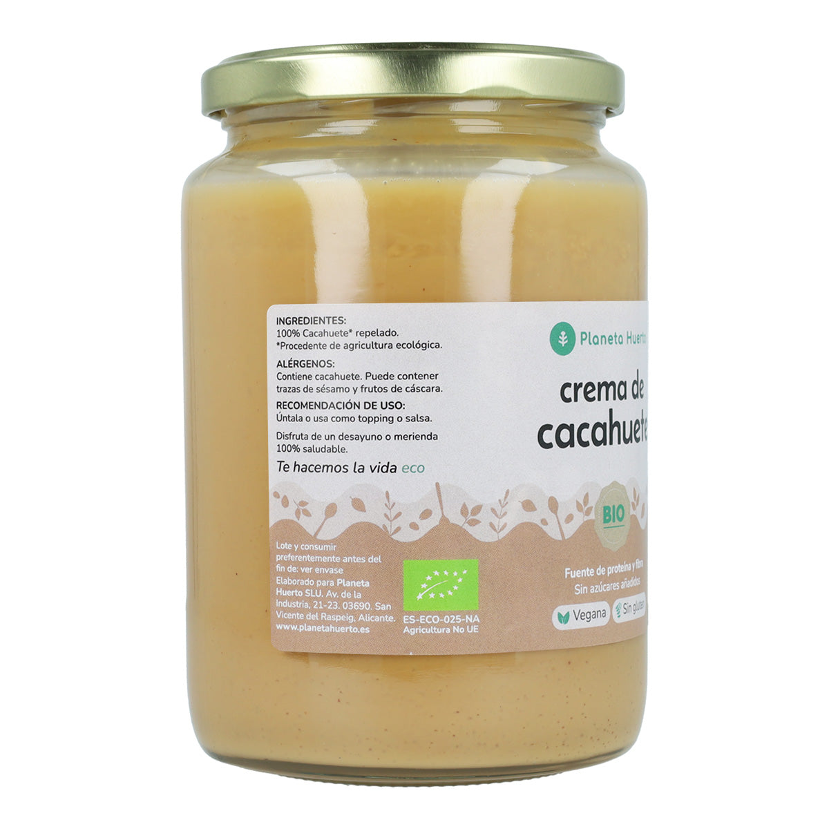 Crema de Cacahuetes ECO Planeta Huerto 700 g