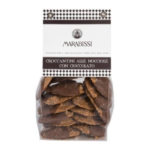Galletas crujientes de avellana y chocolate con leche Marabissi 200g