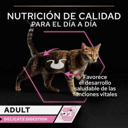 PURINA PRO PLAN Gato  Adulto Delicate Digestion con pavo y pescado en salsa Sobre 10 x 85 g