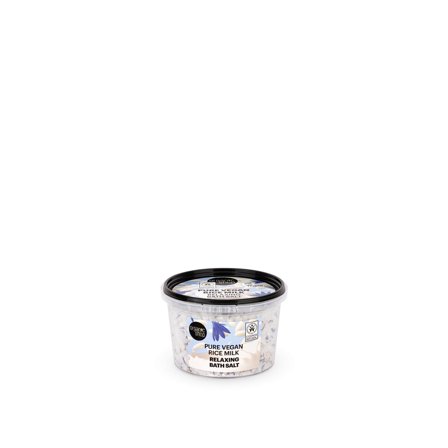 Sal de baño relajante con leche de arroz vegana, Organic Shop 300 g