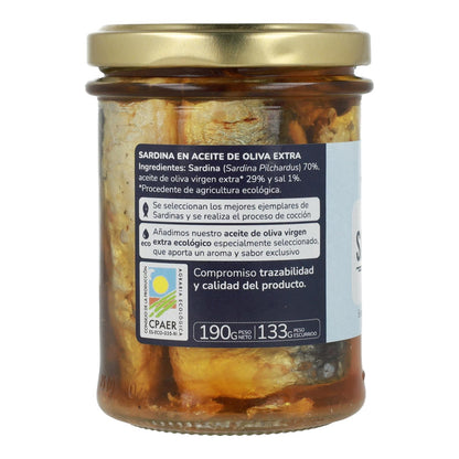 Pack 3x Sardinas en aceite de oliva ECO Planeta Huerto 190 gr