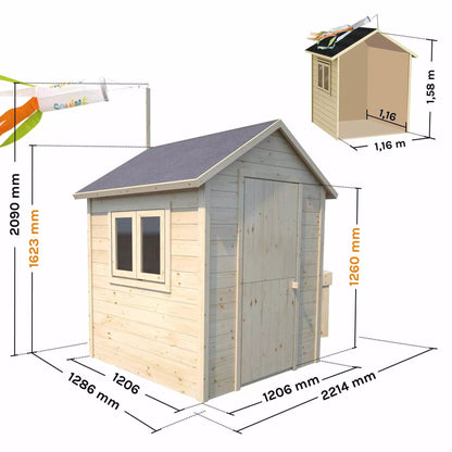 Casita infantil de madera con cocina Jasmine Soulet