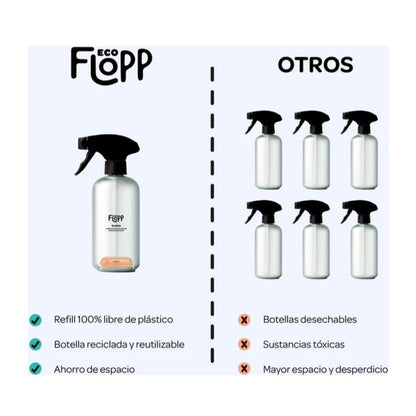 FLOPP ECO Baños Botella 500ml + 1 cápsula