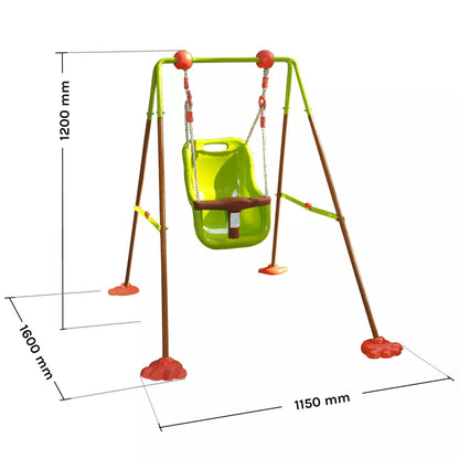 Columpio de metal plegable para bebé Soulet