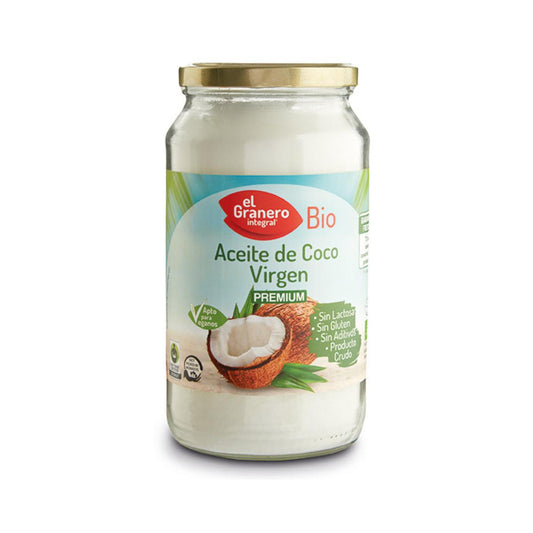 Aceite De Coco Virgen Bio, 1 Litro El Granero