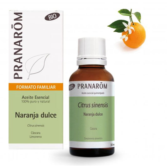 Aceite esencial Naranja Dulce Cascara Bio Pranarom 30 ml