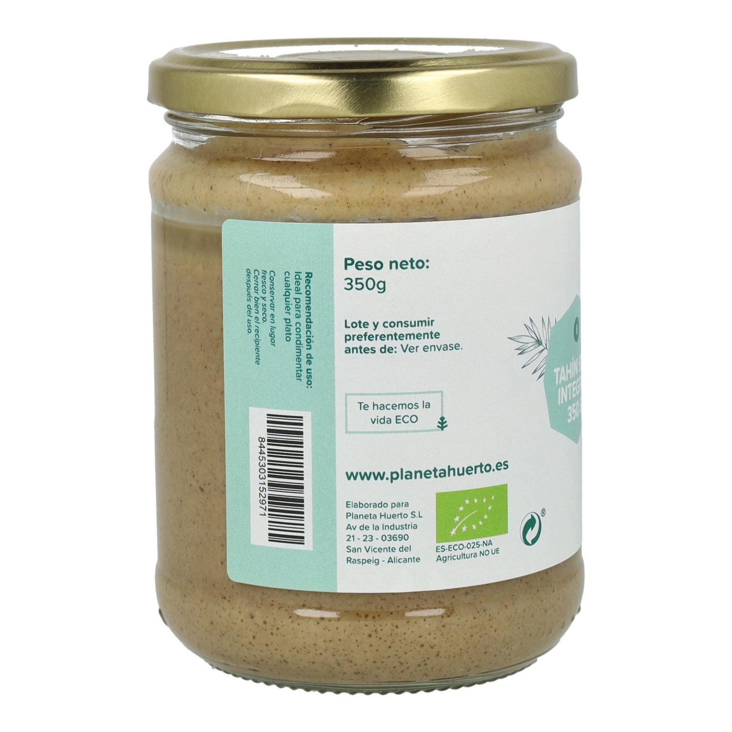 Tahín Semi Integral ECO Planeta Huerto 700 g