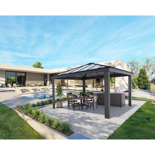 Gazebo sombreado cenador Dallas 422x422 cm