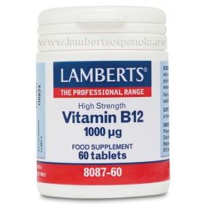 Vitamina B12  60 tabletas de 1000mg, Lamberts
