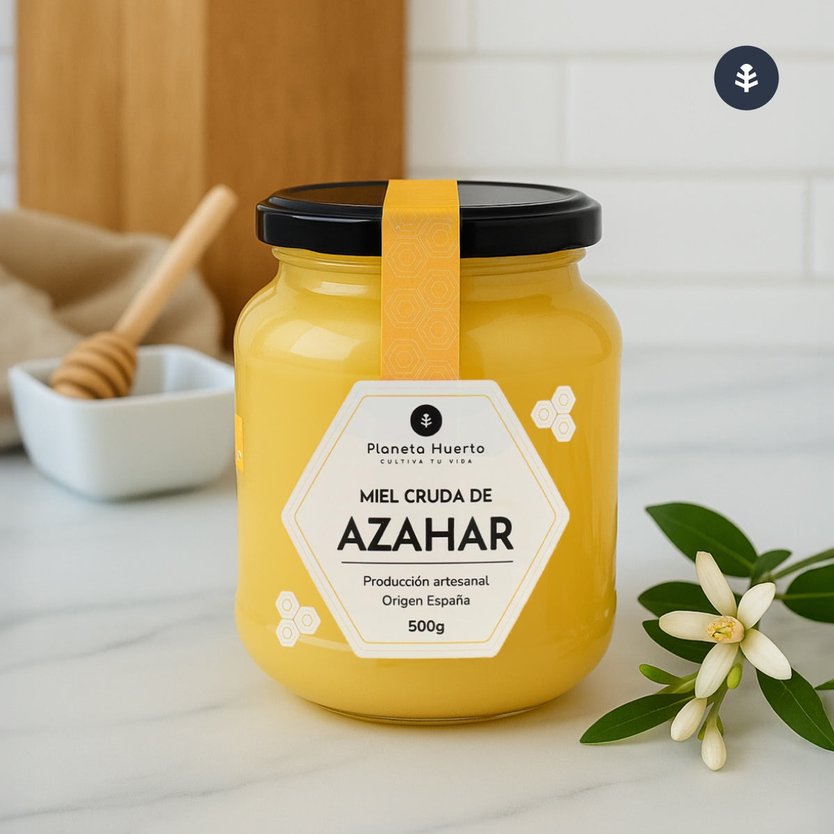 Miel Cruda de Azahar Planeta Huerto 500 gr