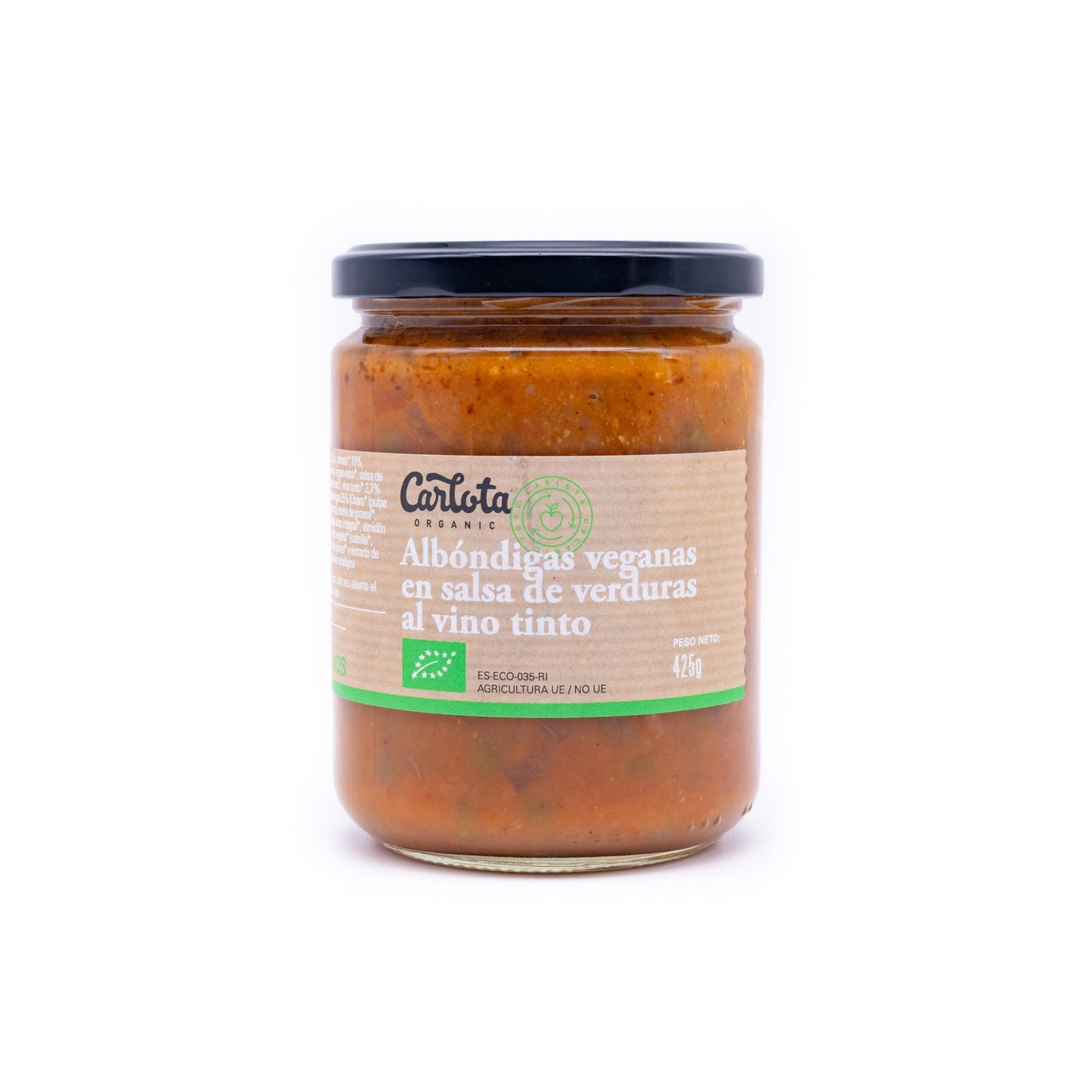 Albóndigas Veganas En Salsa De Verduras Y Vino Tinto 425g