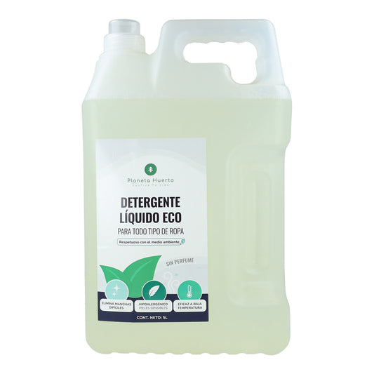 Detergente Líquido Ropa ECO Sín Perfume  Planeta Huerto 5 Litros