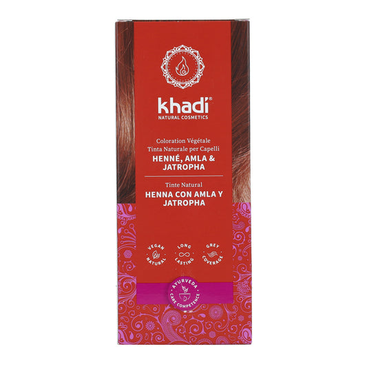 Henna natural Amla y Jatropha Khadi