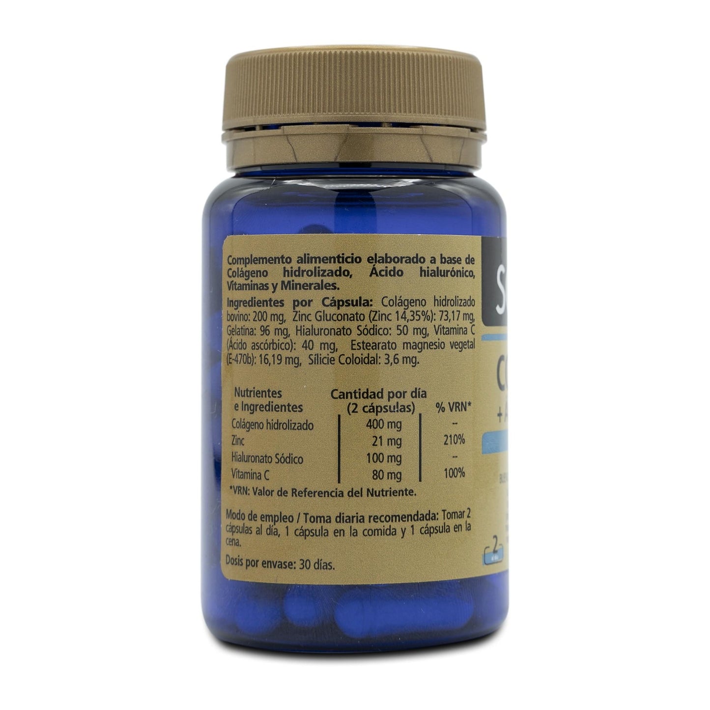 Colágeno + Ácido Hialurónico SANON 60 cápsulas de 479mg FR