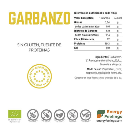 GARBANZO ECO harina: (1 Kg) XXL Pack