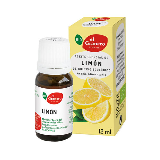 Aceite Esencial Limón Biológico El Granero, 12 ml