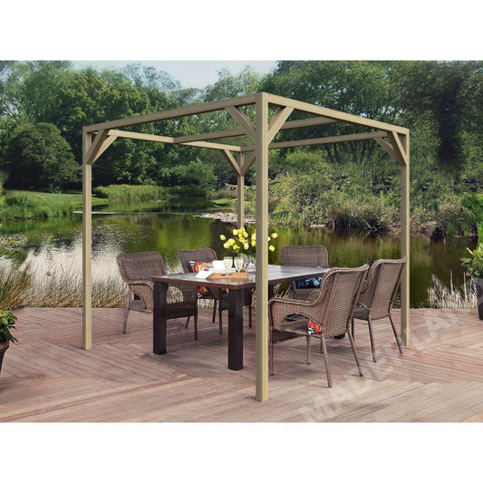 Pérgola de madera maciza Vigo Maderland