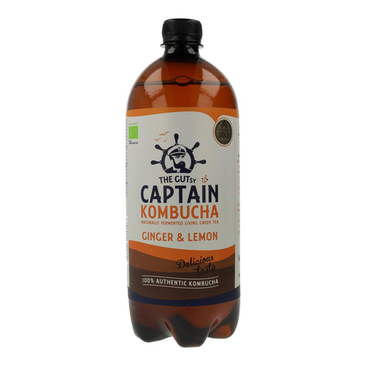 Bebida Kombucha Jengibre y Limón 1L