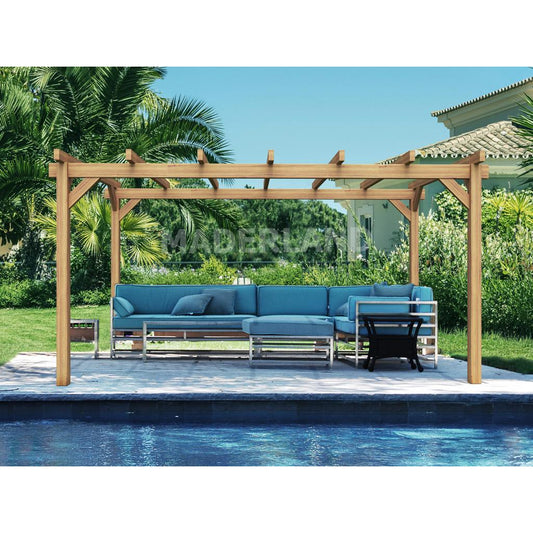 Pérgola madera laminada Valencia Maderland