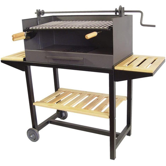 Barbacoa completa con Bandejas de Madera Imex el Zorro