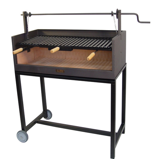 Barbacoa Argentina con carro Imex 90 x 45 x 102 cm
