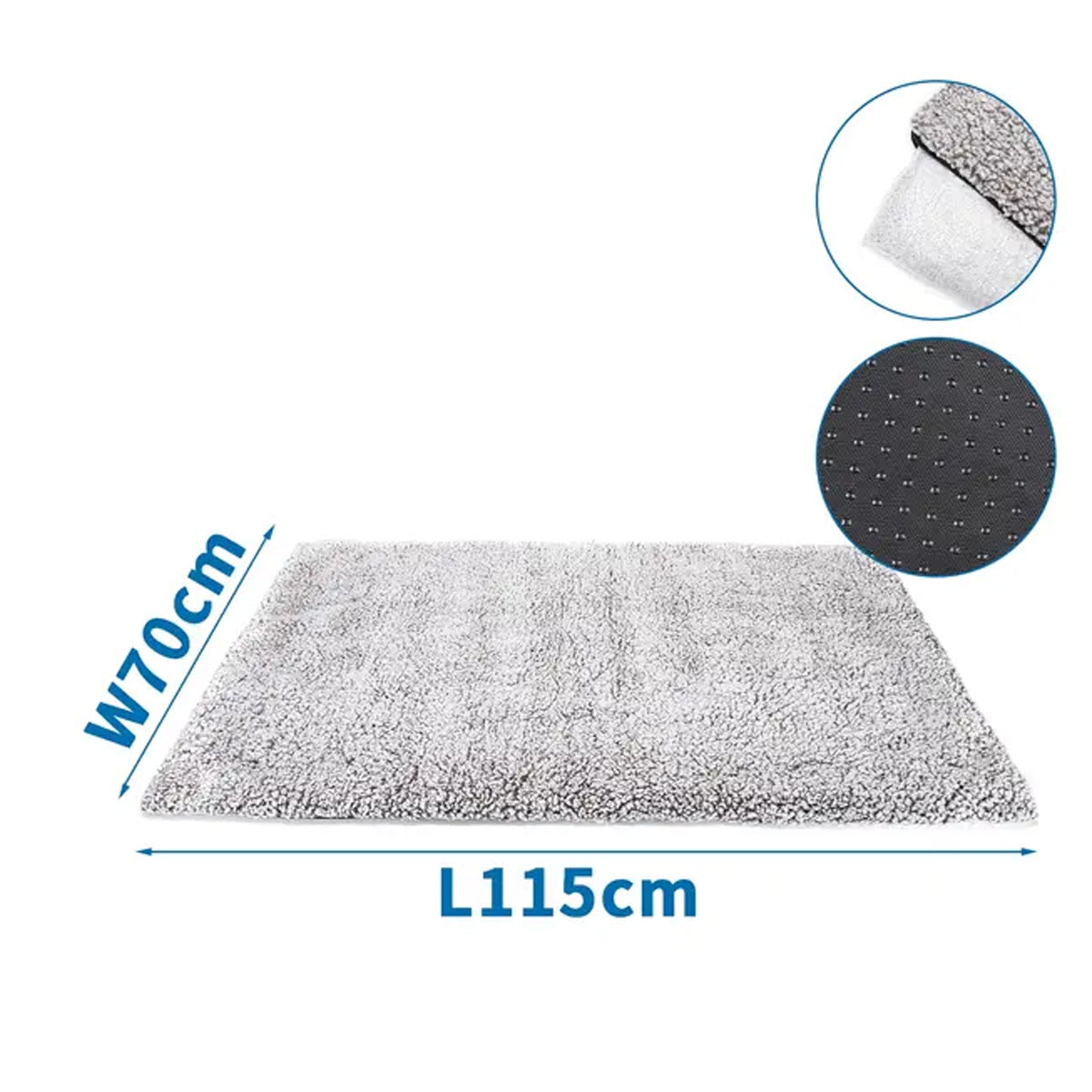 Alfombra térmica para mascotas 115 x 70 cm Nobleza