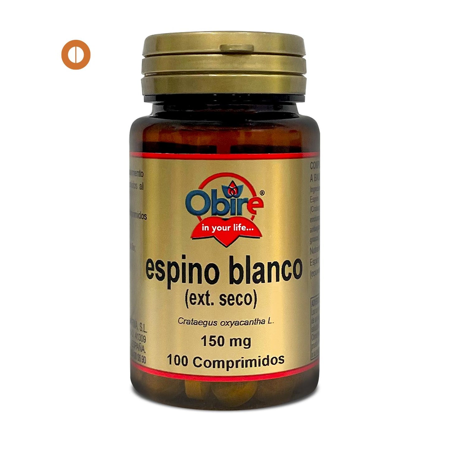 Espino blanco 150 mg (Extracto seco) Obiré 100 comprimidos