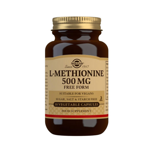 L-Metionina, 30 cápsulas de 500mg