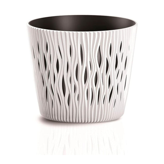 Maceta Duna con inserto blanco D 16 x 14