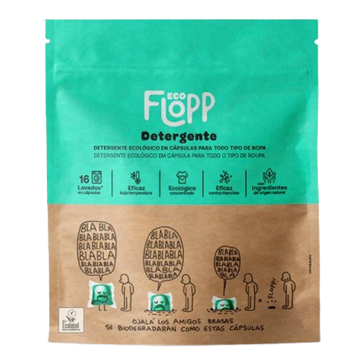 Detergente ropa ECO Flopp 16caps