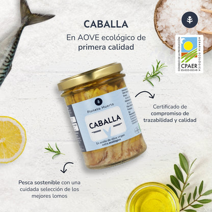 Caballa en aceite de oliva ECO Planeta Huerto 190 g