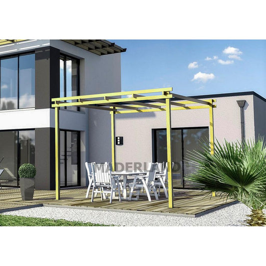 Pérgola madera maciza Almería 250x250 cm Maderland