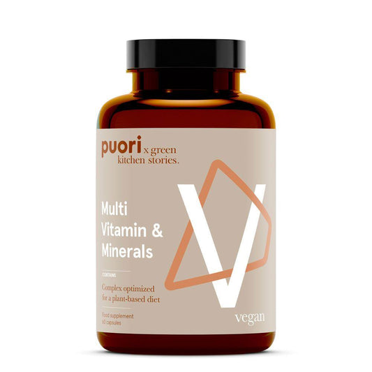 Suplemento de Multivitaminas vegano Puori 60 cápuslas