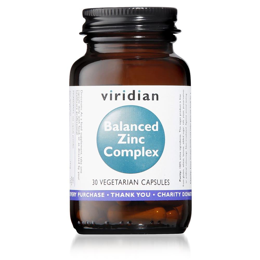 Balanced Zinc Complex 30 cápsulas vegetales Viridian