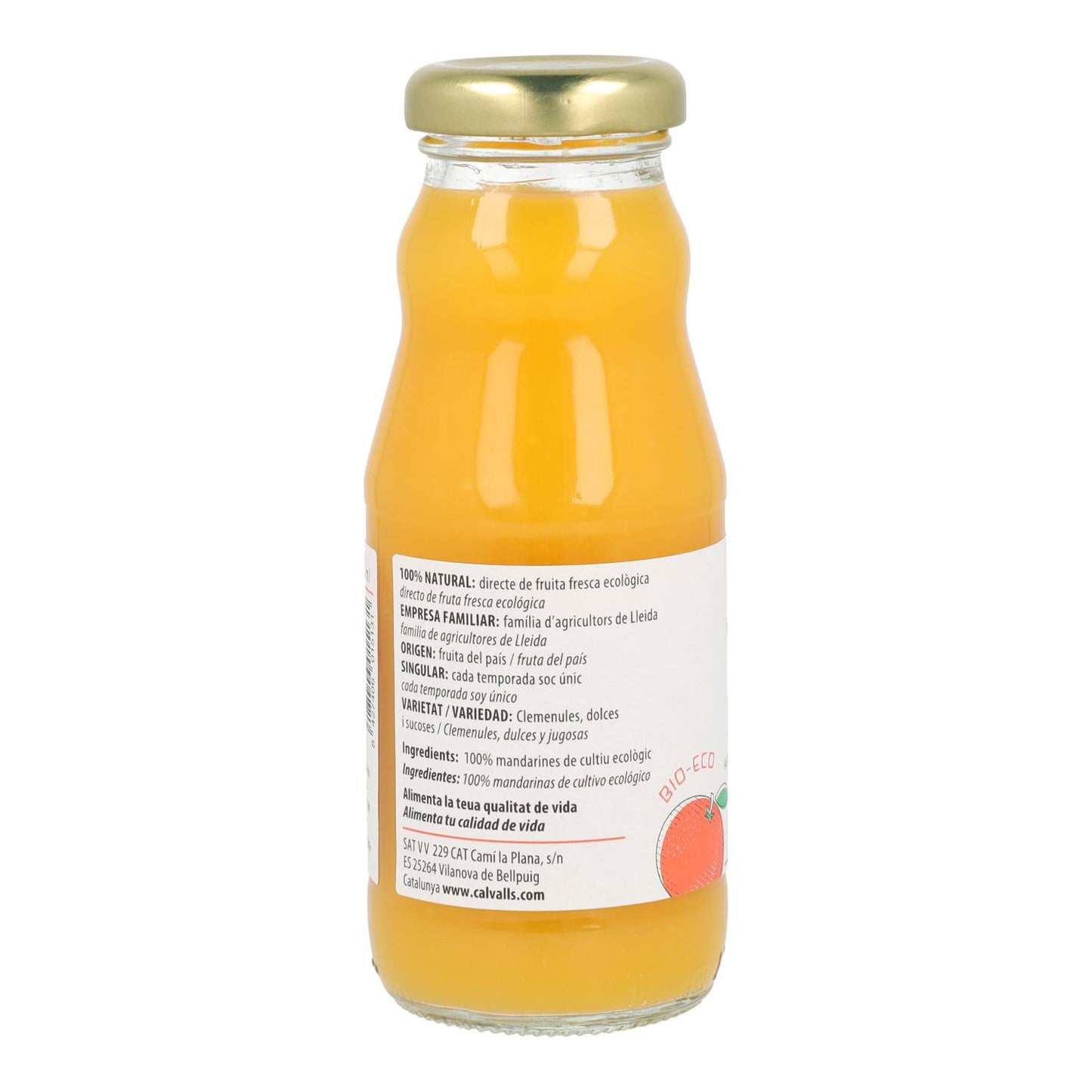Zumo de Mandarina ECO Cal Valls 1L