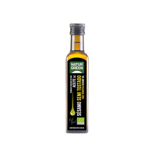 Aceite Sésamo SemiTostado Bio NaturGreen 250 ml.