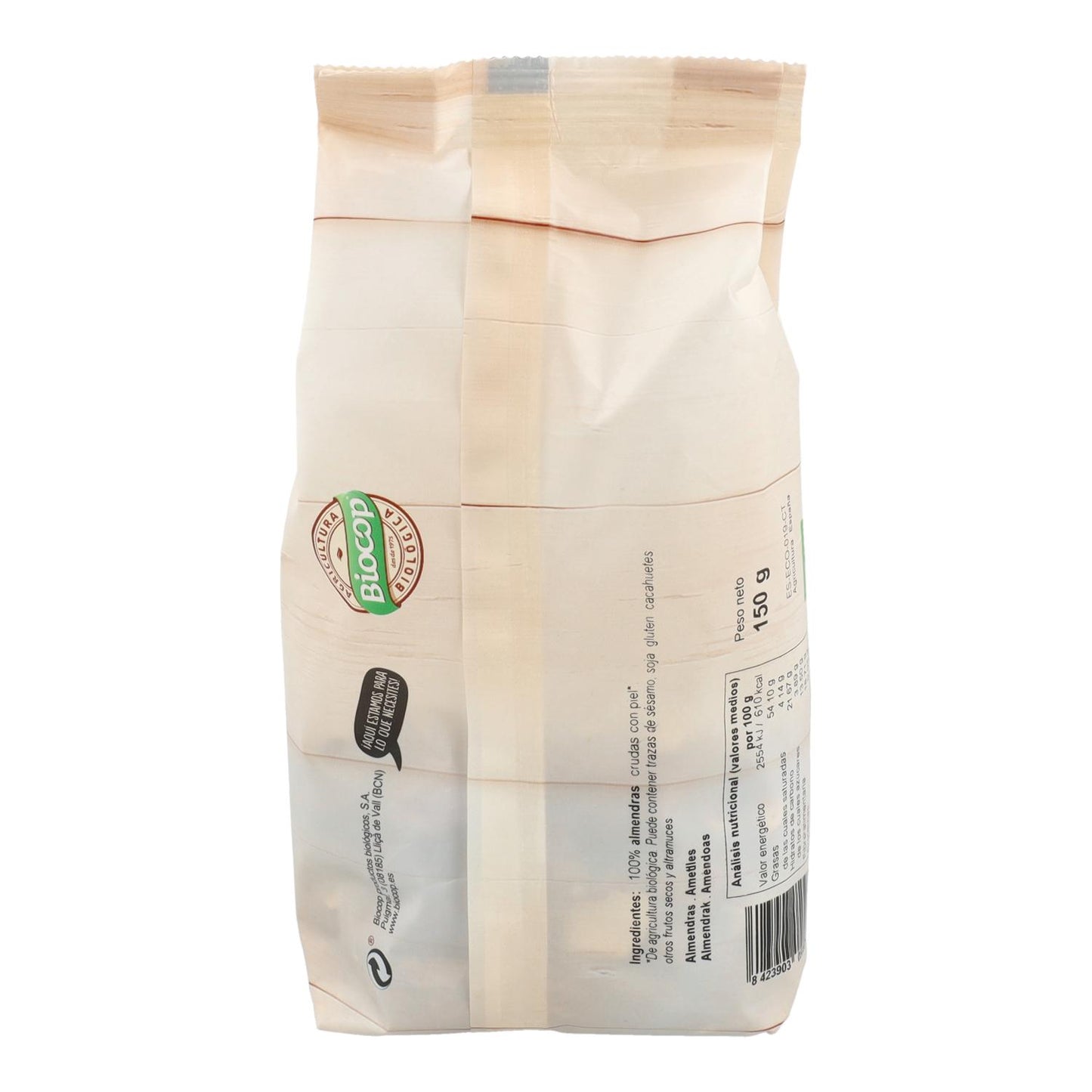 Almendra Entera Cruda Biocop 150 g