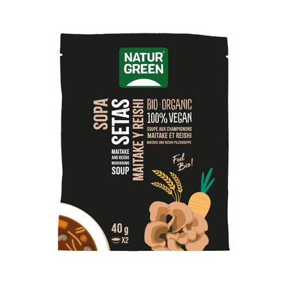 Sopa de Setas Maitake y Reishi Bio Naturgreen 40 g