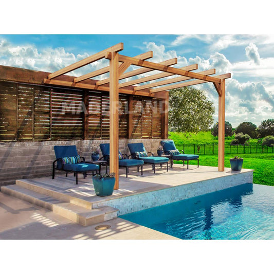 Pérgola madera adosada Andorra Maderland